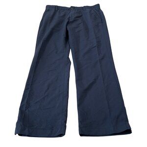 Under Armour Hybrid Pants Mens Size 34x30 Loose Fit Blue Golf Casual Flat Front